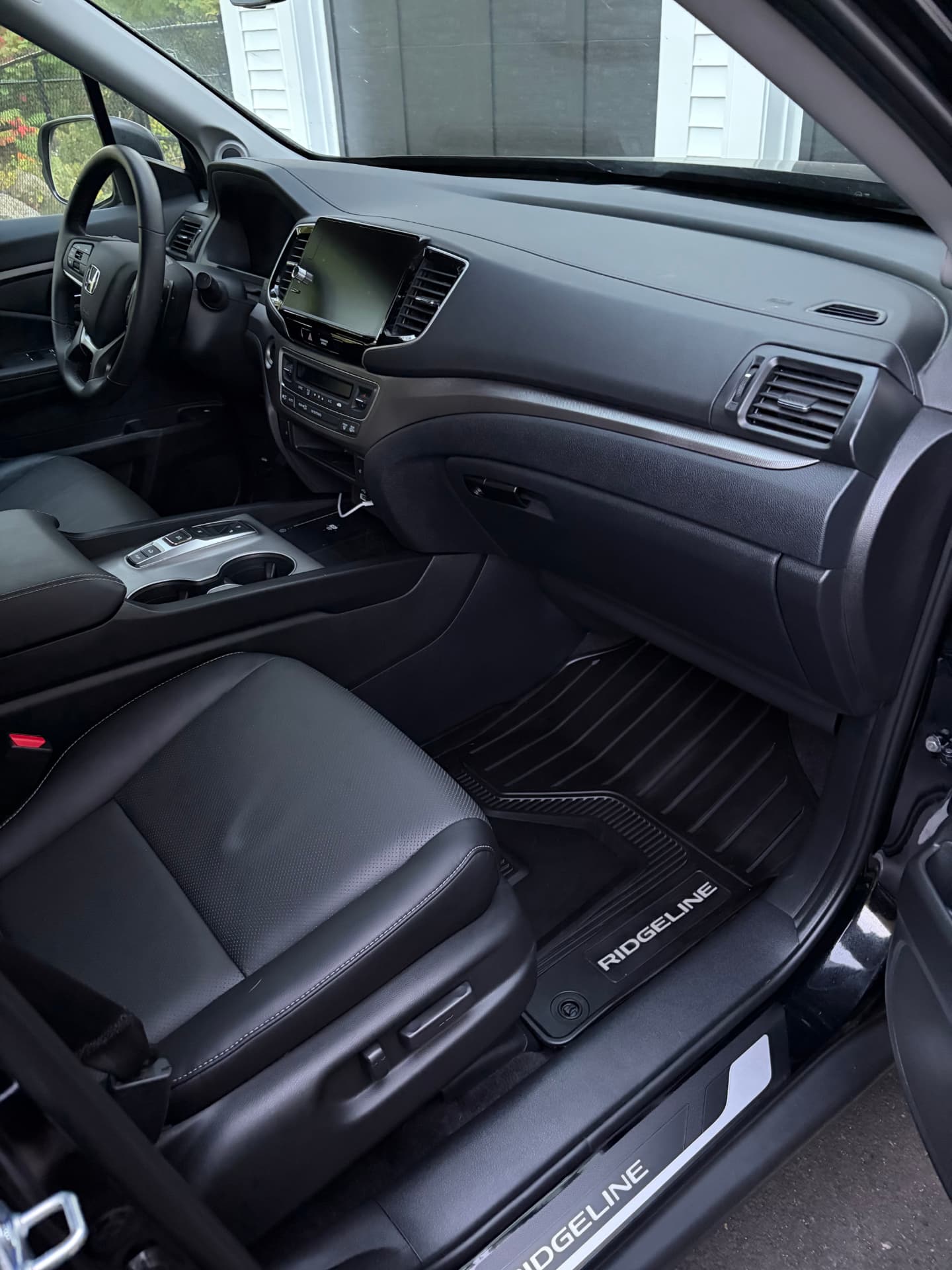 Freshly detailed Honda Ridgeline front seats and door panels